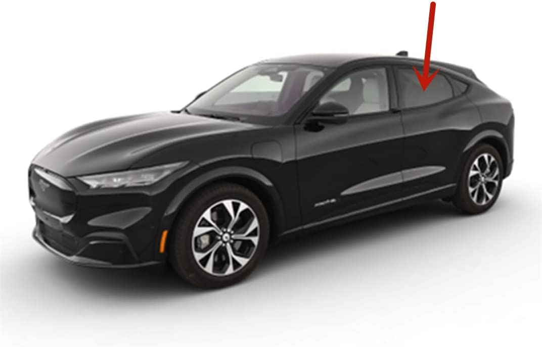 Tempered Driver Left Side Rear Door Window Door Glass Compatible with Ford Mustang Mach-E 2021-2025 Models