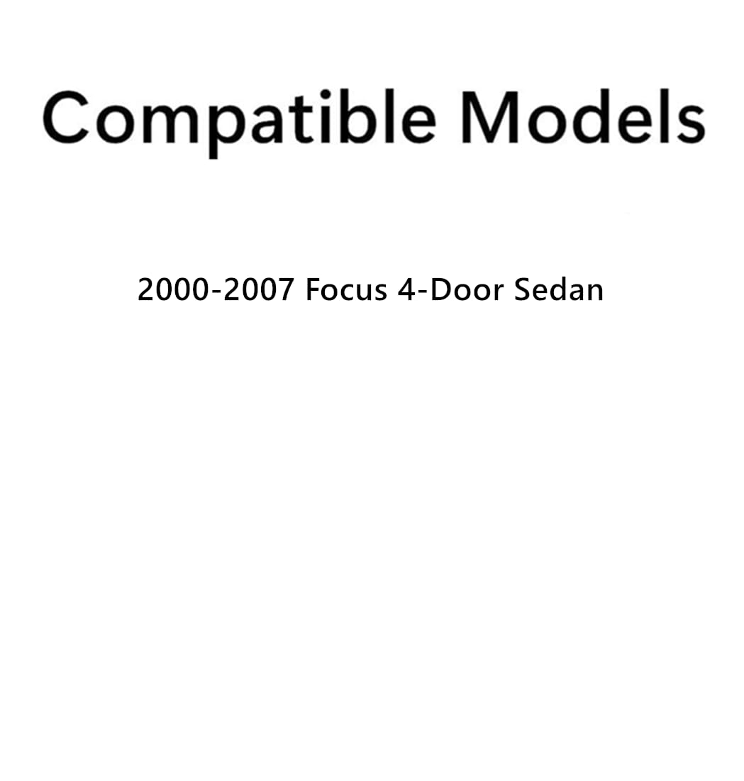 Privacy Driver Left Side Rear Quarter Window Quarter Glass Compatible with Ford Focus 4-Door Sedan 2000-2007 Models