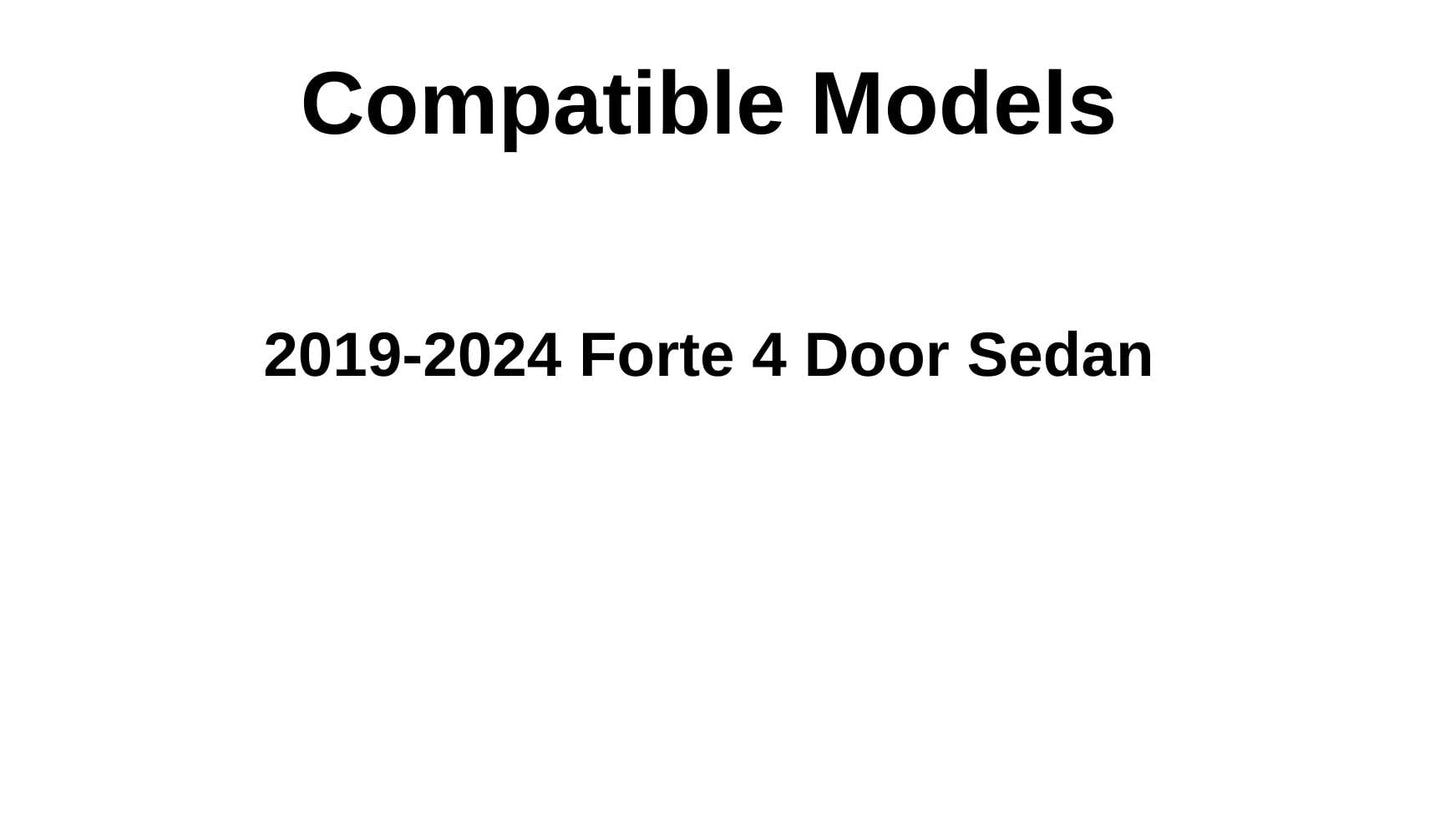 Passenger Right Side Rear Door Window Door Glass Compatible with Kia Forte 2019-2024 4-Door Sedan Models