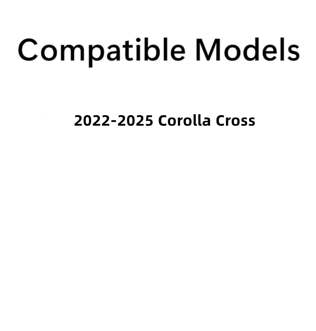 Tempered Passenger Right Side Rear Door Window Door Glass Compatible with Toyota Corolla Cross 2022-2025 Models (Not For Corolla)