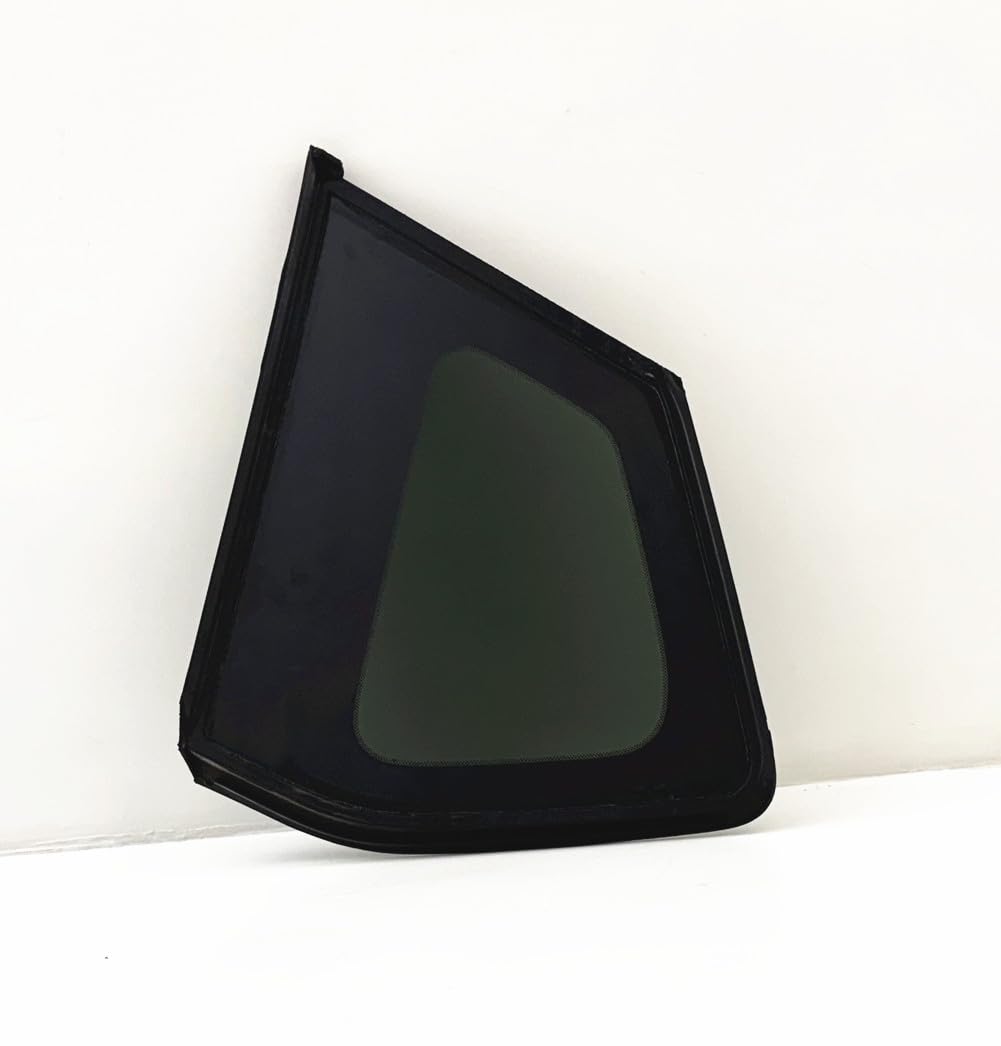 Chrome Moulding Style Tempered Passenger Right Side Quarter Window Quarter Glass Compatible with Nissan Rogue 2021-2025 Models (Not For Rogue Sport)