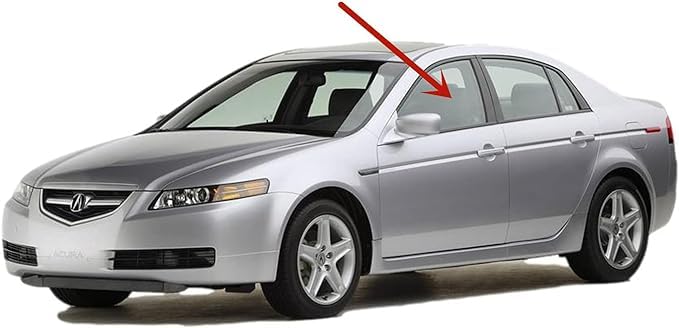 Driver Left Side Front Door Window Glass Compatible with Acura TL 4 Door Sedan 2004-2008 Models