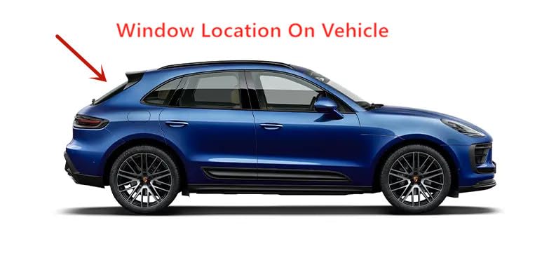 Tempered Heated Rear Tailgate Back Window Back Glass Compatible with Porsche Macan 2015-2024 Models