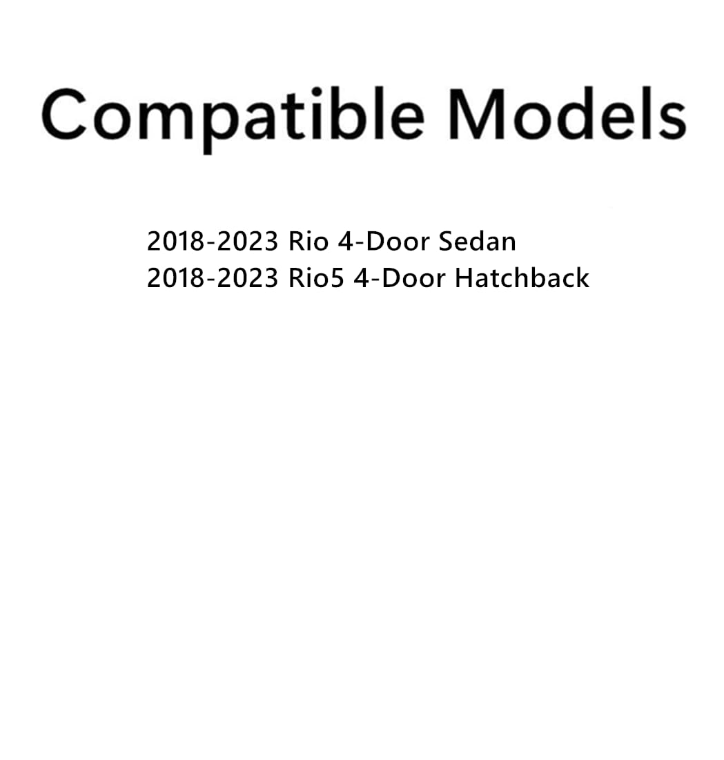 Tempered Driver Left Side Front Door Window Glass Compatible with Kia Rio / Rio5 2018-2023 Models