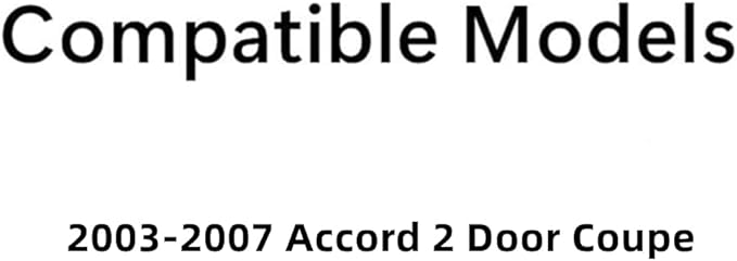 Passenger Right Side Door Glass Compatible with Honda Accord 2 Door Coupe 2003-2007 Models