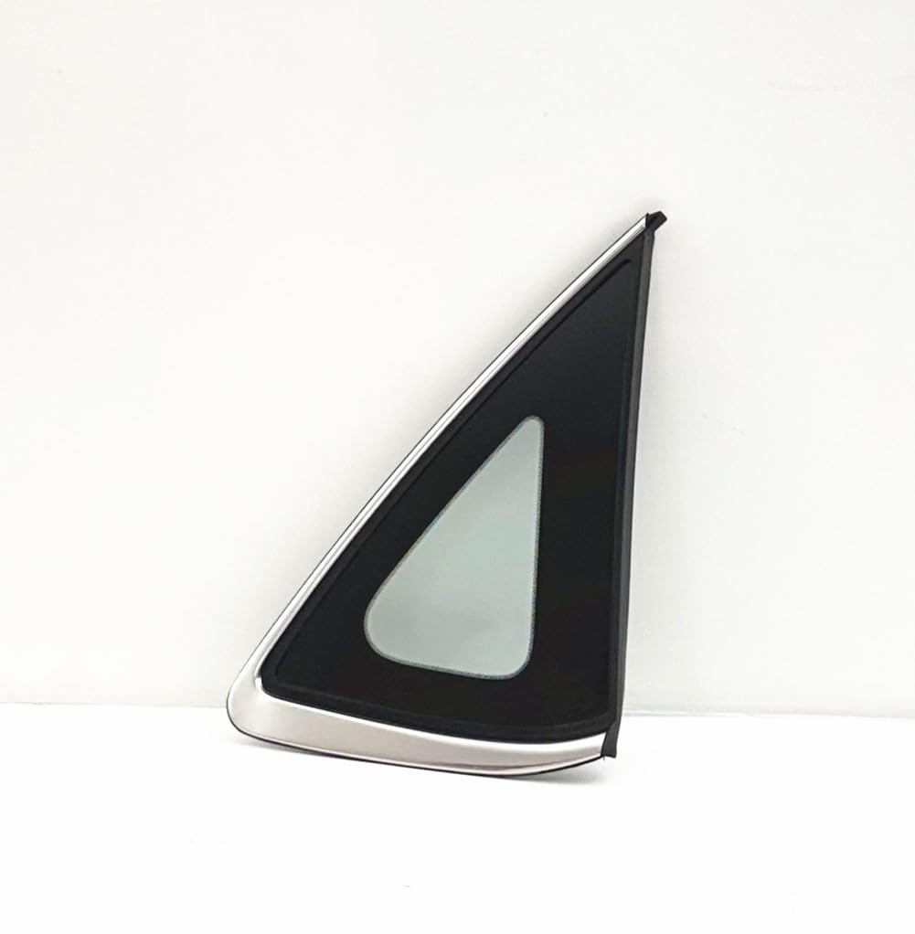 Chrome Moulding Style Clear Passenger Right Side Quarter Window Quarter Glass Compatible with Nissan Sentra 2013-2019 Models