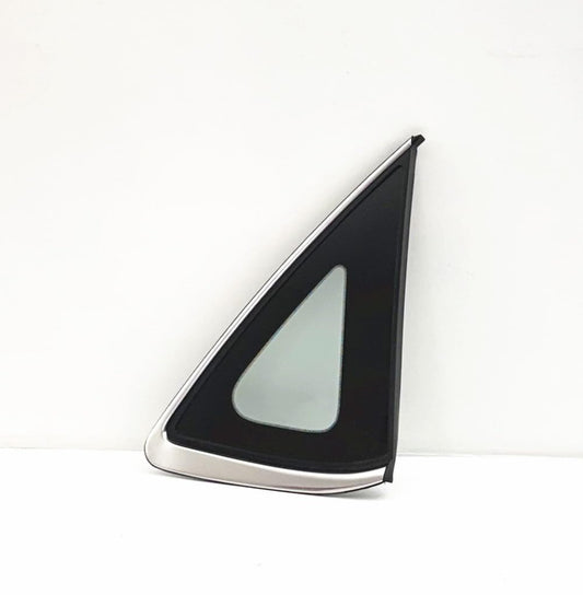 Chrome Moulding Style Clear Passenger Right Side Quarter Window Quarter Glass Compatible with Nissan Sentra 2013-2019 Models