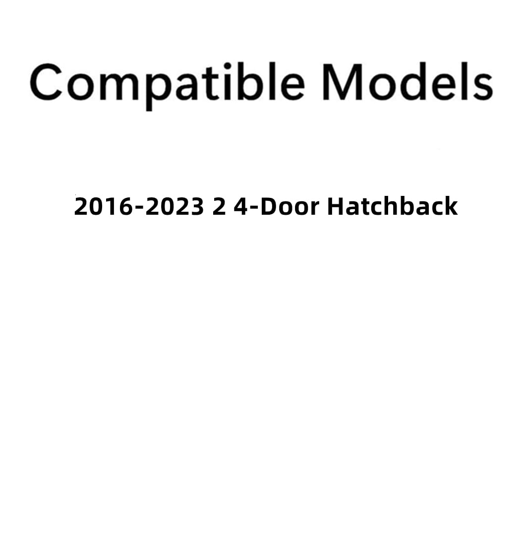 Tempered Passenger Right Side Front Door Window Door Glass Compatible with Mazda 2 4-Door Hatchback 2016-2023 Models