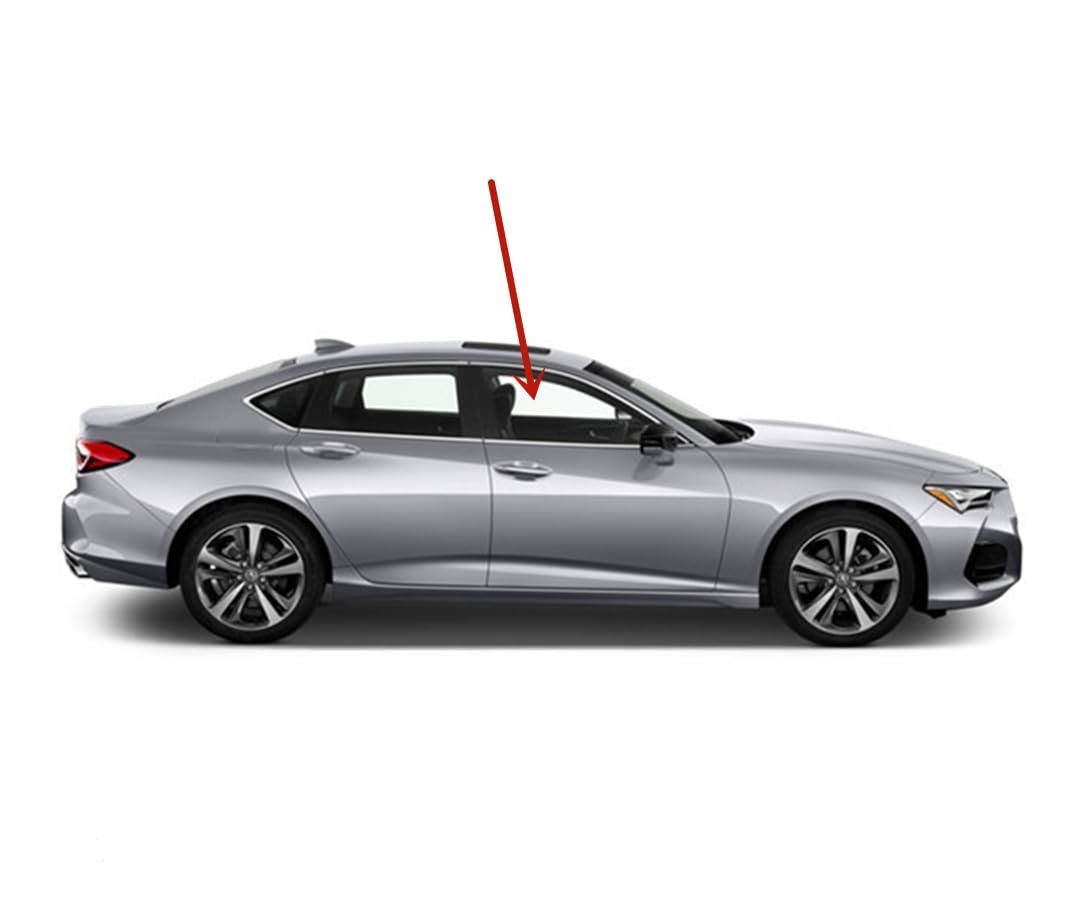 Tempered Passenger Right Side Front Door Window Door Glass Compatible with Acura TLX 2021-2025 Models