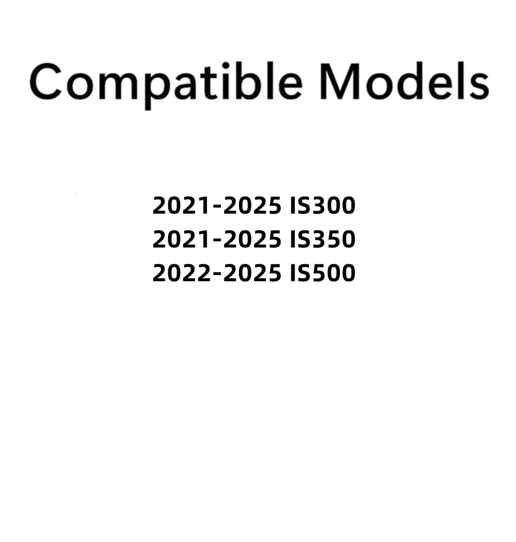 Tempered Passenger Right Side Rear Door Window Door Glass Compatible with Lexus IS300 IS350 IS500 2021-2025 Models