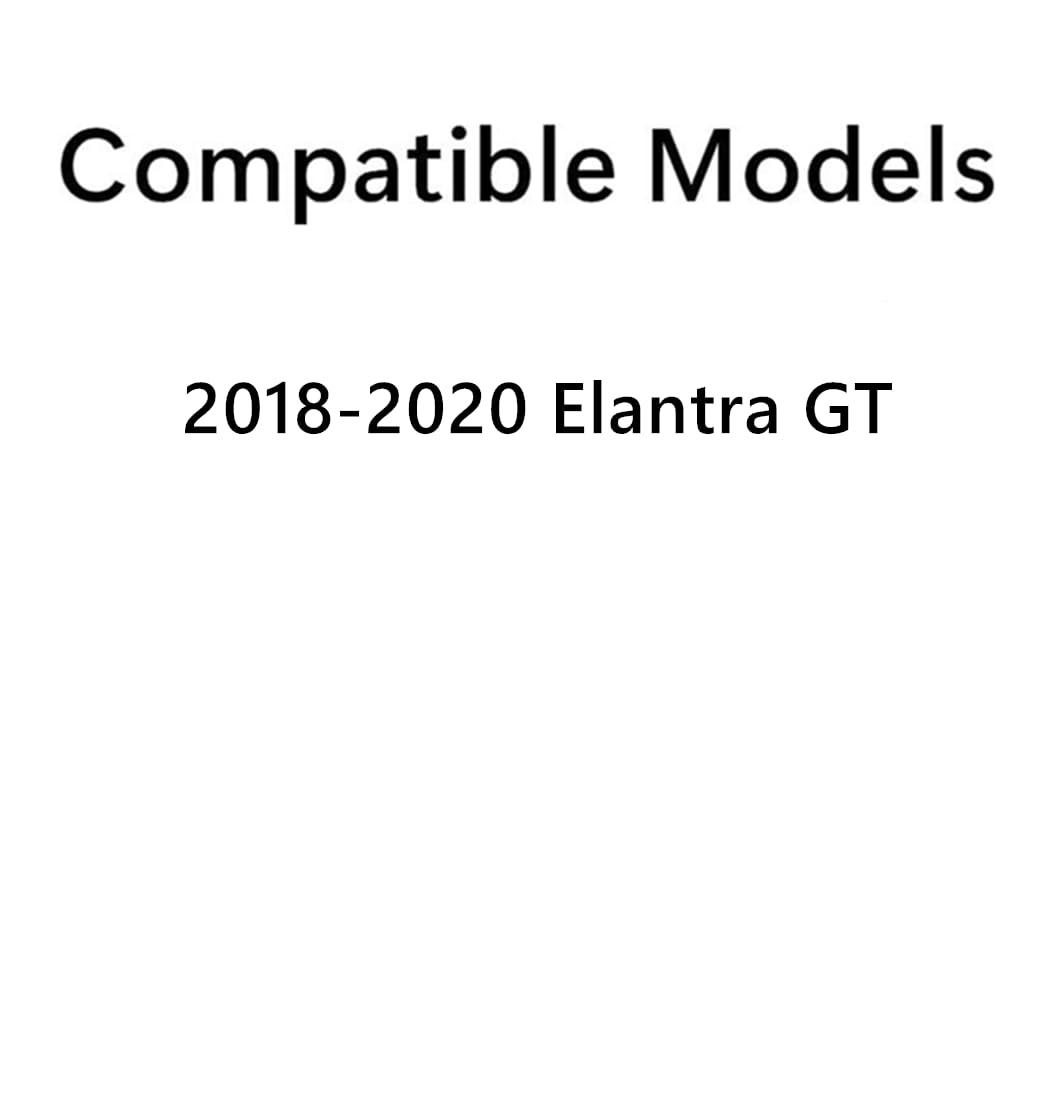 Tempered Driver Left Side Rear Door Window Glass Compatible with Hyundai Elantra GT 2018-2020 Models