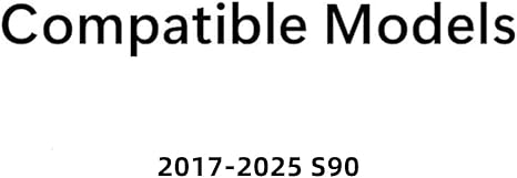 Tempered Driver Left Side Rear Door Window Door Glass Compatible with Volvo S90 2017-2025 Models