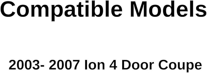 Driver Left Side Door Window Door Glass Compatible with Saturn Ion 4 Door Coupe 2003-2007 Models