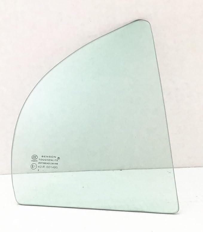 Passenger Right Side Rear Vent Window Glass Compatible with Kia Rio 4 Door Sedan 2006-2011 Models