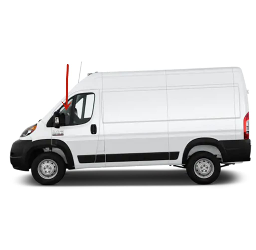 Driver Left Side Front Vent Window Vent Glass Compatible with Ram Promaster 1500 2500 3500 Cargo Van 2014-2025 Models (Not For Promaster City Van)