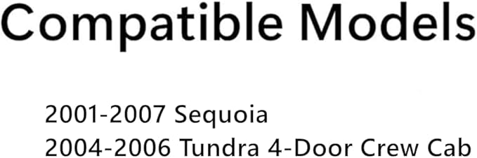 Driver Left Side Front Door Window Door Glass Compatible with Toyota Sequoia 2001-2007 Models/Toyota Tundra 4 Door Crew Cab 2004-2006 Models