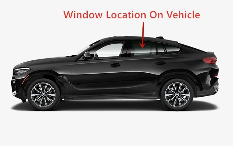 Laminated Driver Left Side Rear Door Window Door Glass Compatible with Mercedes BMW X6 2020-2025 Models