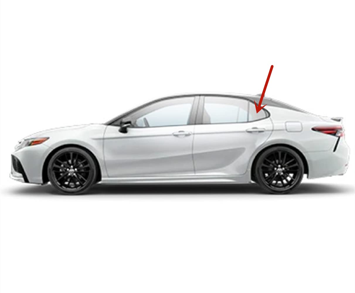 Driver Left Side Rear Vent Window Vent Glass Compatible with Toyota Camry 2018-2024 Models