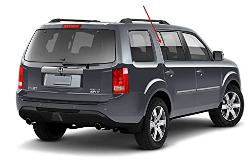 Passenger Right Side Rear Vent Window Vent Glass Compatible with Honda Pilot 2009-2015 Models