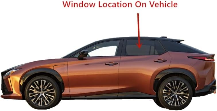 Laminated Driver Left Side Rear Door Window Door Glass Compatible with Lexus RZ300e RZ450e 2023-2025 Models
