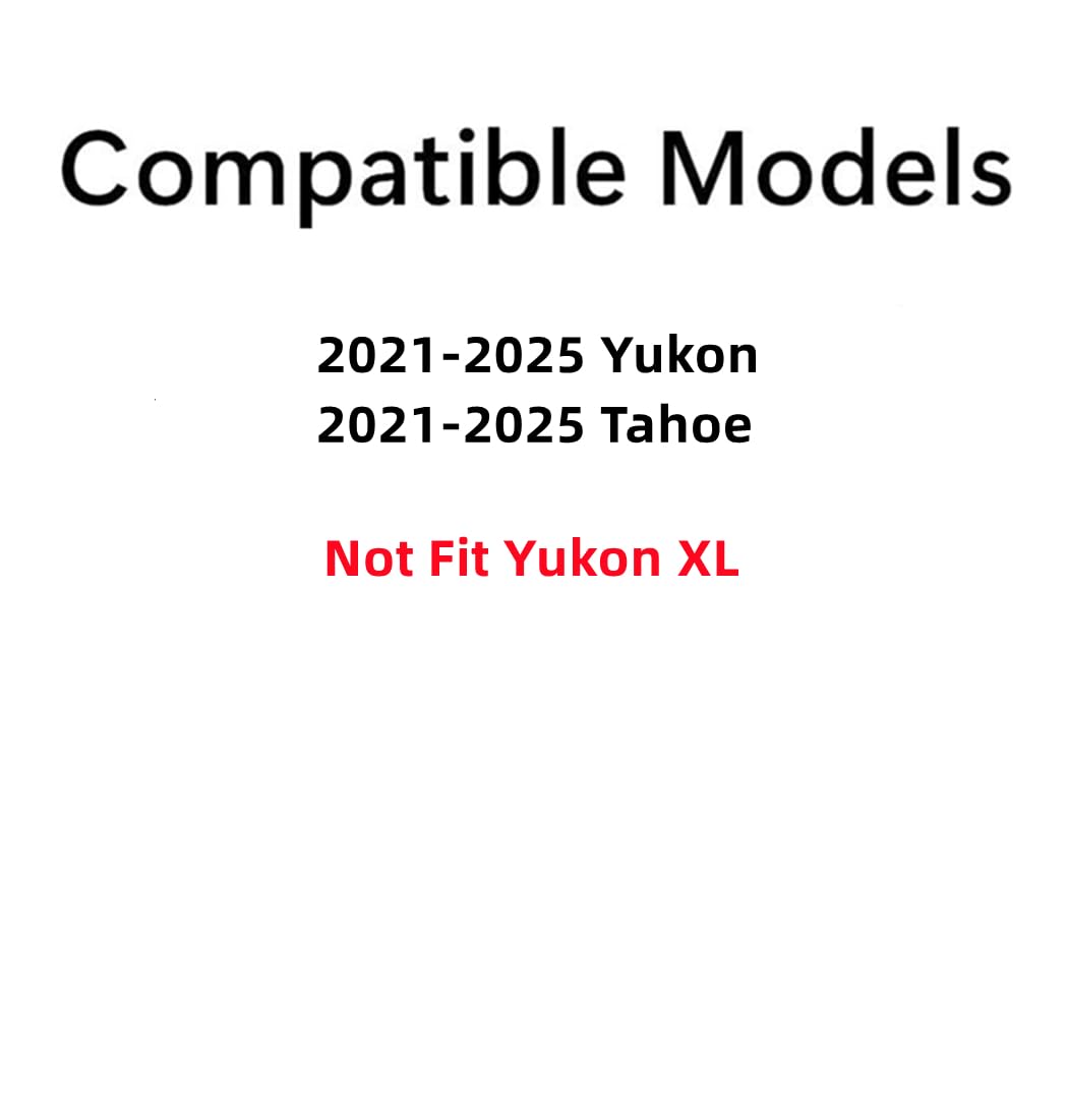 Tempered Driver Left Side Rear Door Window Door Glass Compatible with Chevrolet Tahoe/GMC Yukon 2021-2025 Models ( Not For Yukon XL)