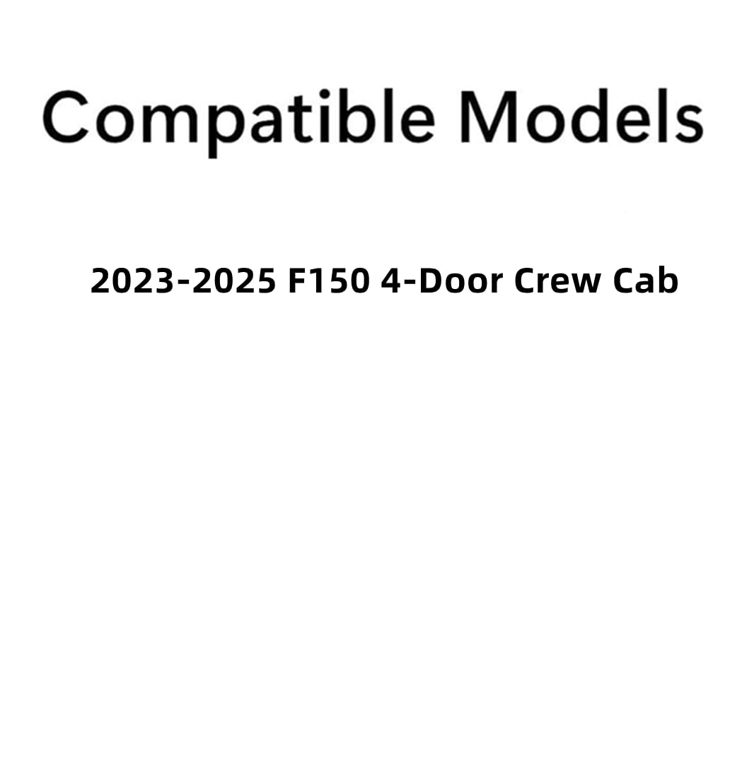 Tempered Passenger Right Side Front Door Window Door Glass Compatible with Ford F150 4-Door Crew Cab 2023-2025 Models