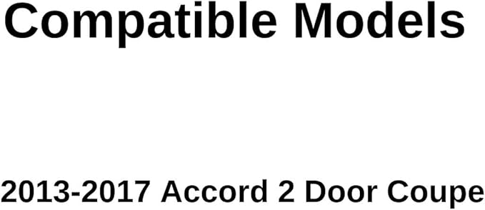 Driver Left Side Door Window Door Glass Compatible with Honda Accord 2 Door Coupe 2013-2017 Models