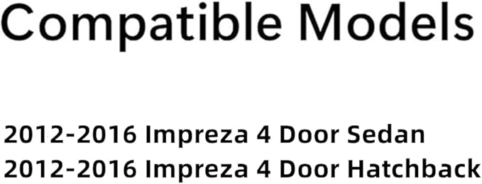 Driver Left Side Front Door Window Door Glass Compatible with Subaru Impreza 2012-2016 Models