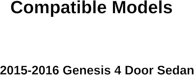 Passenger Right Side Front Door Window Door Glass Compatible with Hyundai Genesis 4 Door Sedan 2015-2016 Models