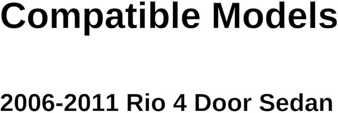 Passenger Right Side Rear Vent Window Vent Glass Compatible with Kia Rio 4 Door Sedan 2006-2011 Models