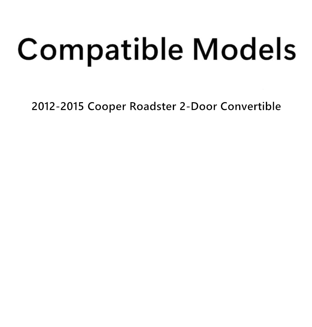 Tempered Passenger Right Side Door Window Glass Compatible with Mini Cooper Roadster 2-Door Convertible 2012-2015 Models