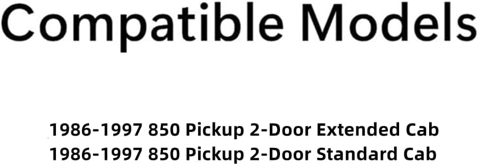 Privacy Gasket Included Stationary Rear Window Back Glass Compatible with Nissan 850 Pickup 1986-1997 Models