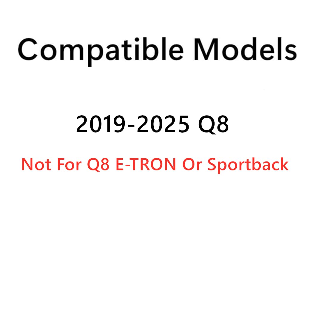 Tempered Heated Rear Tailgate Back Window Back Glass Compatible with Audi Q8 2019-2025 Models (Not For Q8 E-TRON)