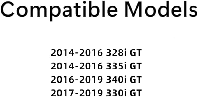 Driver Side Left Rear Door Window Glass Compatible with BMW 328iGT / 335iGT / 340iGT / 330iGT 4 Door Hatchback 2014-2019 Models