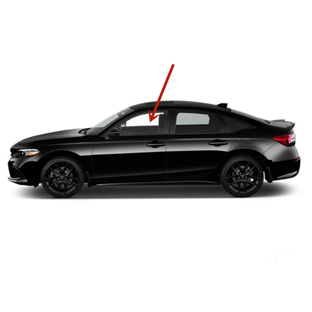 Driver Left Side Front Door Window Door Glass Compatible with Honda Civic 2022-2025 Acura Integra 2023-2025 Models