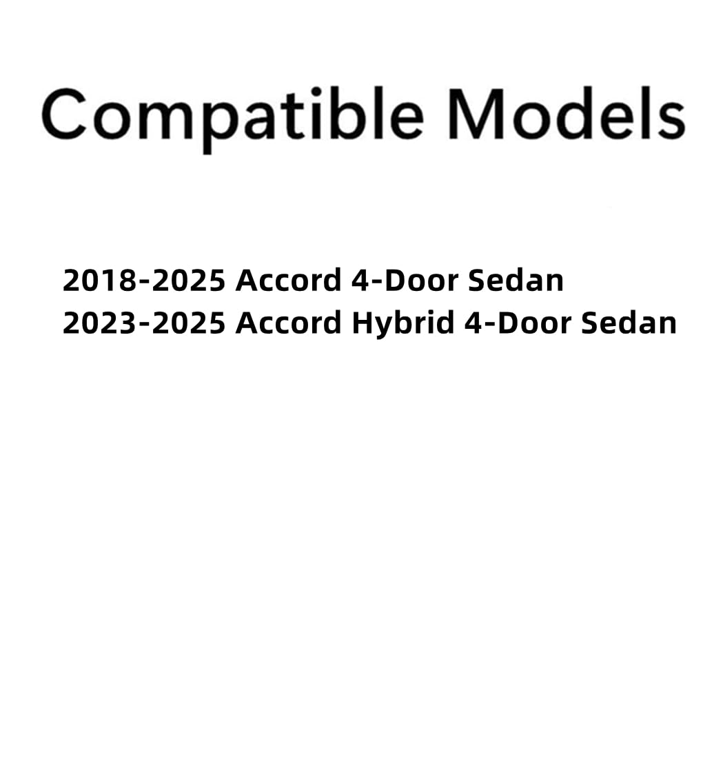 Tempered Driver Left Side Front Door Window Door Glass Compatible with Honda Accord 2018-2025 / Accord Hybrid 2023-2025 4-Door Sedan Models