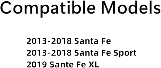 Driver Left Side Front Door Window Door Glass Compatible with Hyundai Santa Fe 2013-2018 Models / Santa Fe Sport 2013-2018 Models / Santa Fe XL 2019 Models