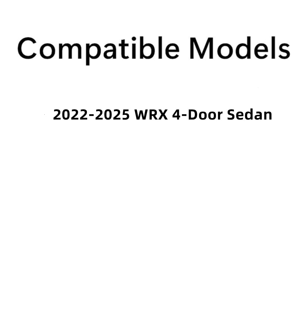 Tempered Passenger Right Side Rear Door Window Door Glass Compatible with Subaru WRX 2022-2025 Models