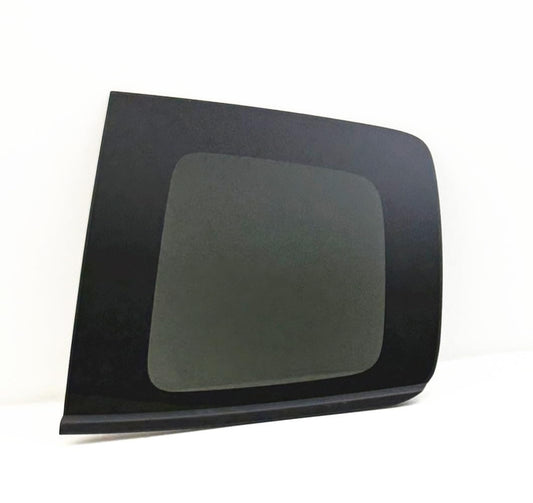 Black Molding Style Driver Left Side Quarter Window Quarter Glass Compatible with Chevrolet Colorado GMC Canyon 2015-2023 Extended Cab Models