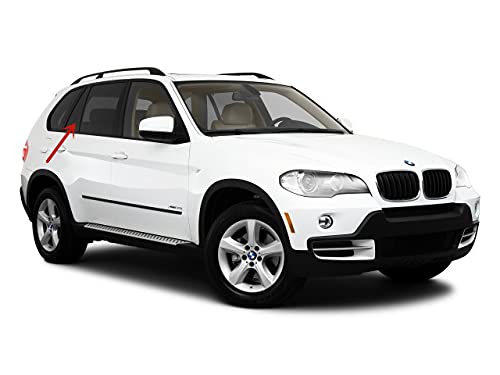 Passenger Right Side Rear Vent Window Vent Glass Compatible with BMW X5 2007-2013 Models
