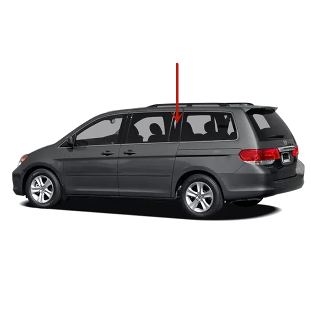 Driver Left Side Rear Vent Window Vent Glass Compatible with Honda Odyssey 2005-2010 Models
