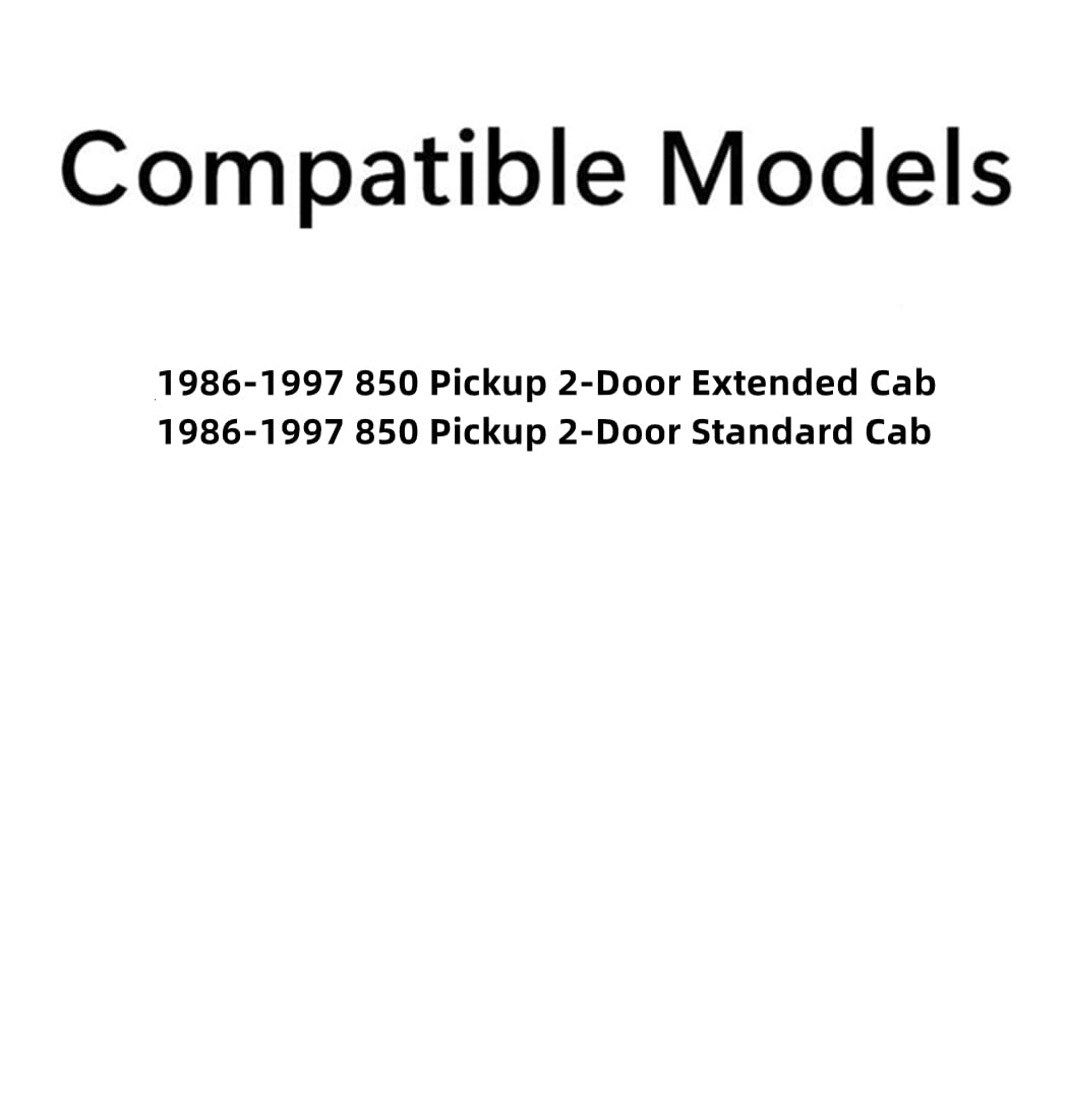 Gasket Included Stationary Rear Window Back Glass Clear Compatible with Nissan 850 Pickup 1986-1997 Models