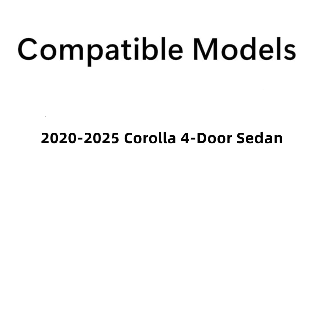 Driver Left Side Rear Door Window Door Glass Compatible with Toyota Corolla 4 Door Sedan 2020-2025 Models