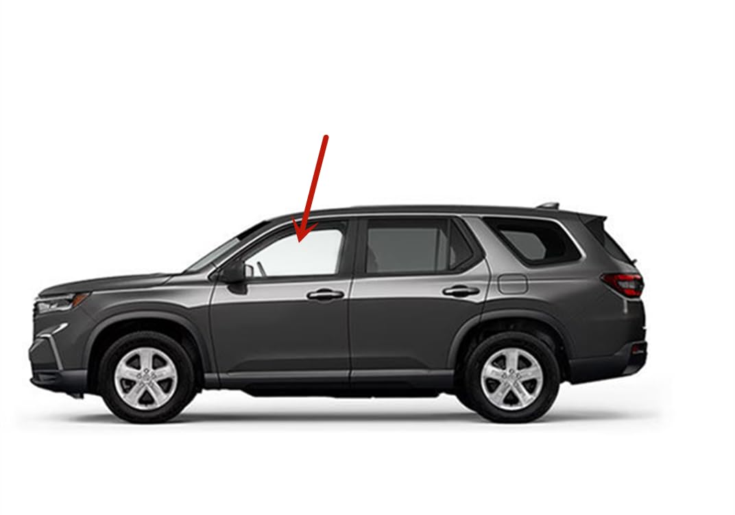 Tempered Driver Left Side Front Door Window Door Glass Compatible with Honda Pilot 2023-2025 Models