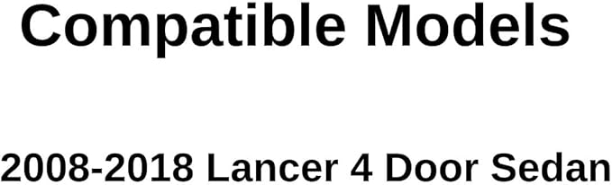 Heated Back Window Back Glass Compatible with Mitsubishi Lancer 4 Door Sedan 2008-2018 Models