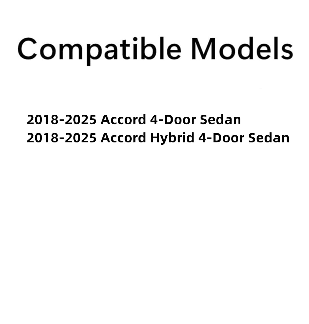 Passenger Right Side Rear Door Window Door Glass Compatible with Honda Accord 4 Door Sedan 2018-2025 Models