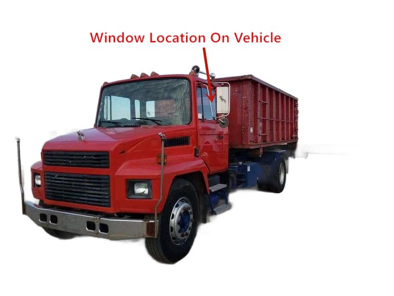 Tempered Passenger Right Or Driver Left Side Door Window Glass Compatible with Mack 872 CA878 CS200P CS250P CS300P CS300T CM400 MX200P MS250P MS300P MS300T 1986-2000 Models