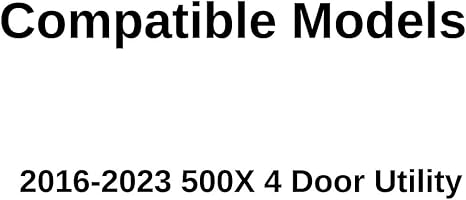 Driver Left Side Rear Door Window Door Glass Compatible with Fiat 500X 2016-2023 Models