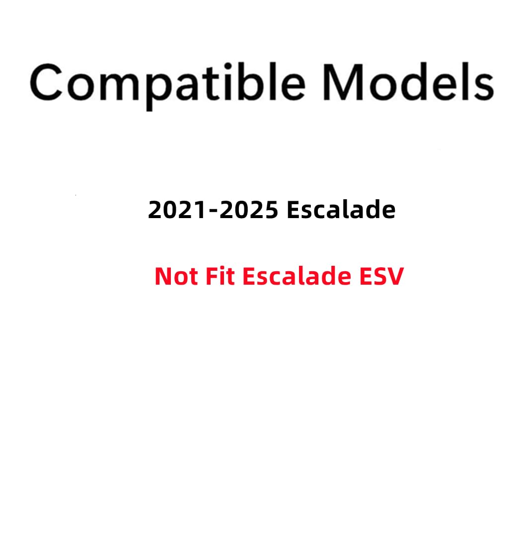 Tempered Passenger Right Side Rear Door Window Door Glass Compatible with Cadillac Escalade 2021-2025 Models (Not For Escalade ESV)