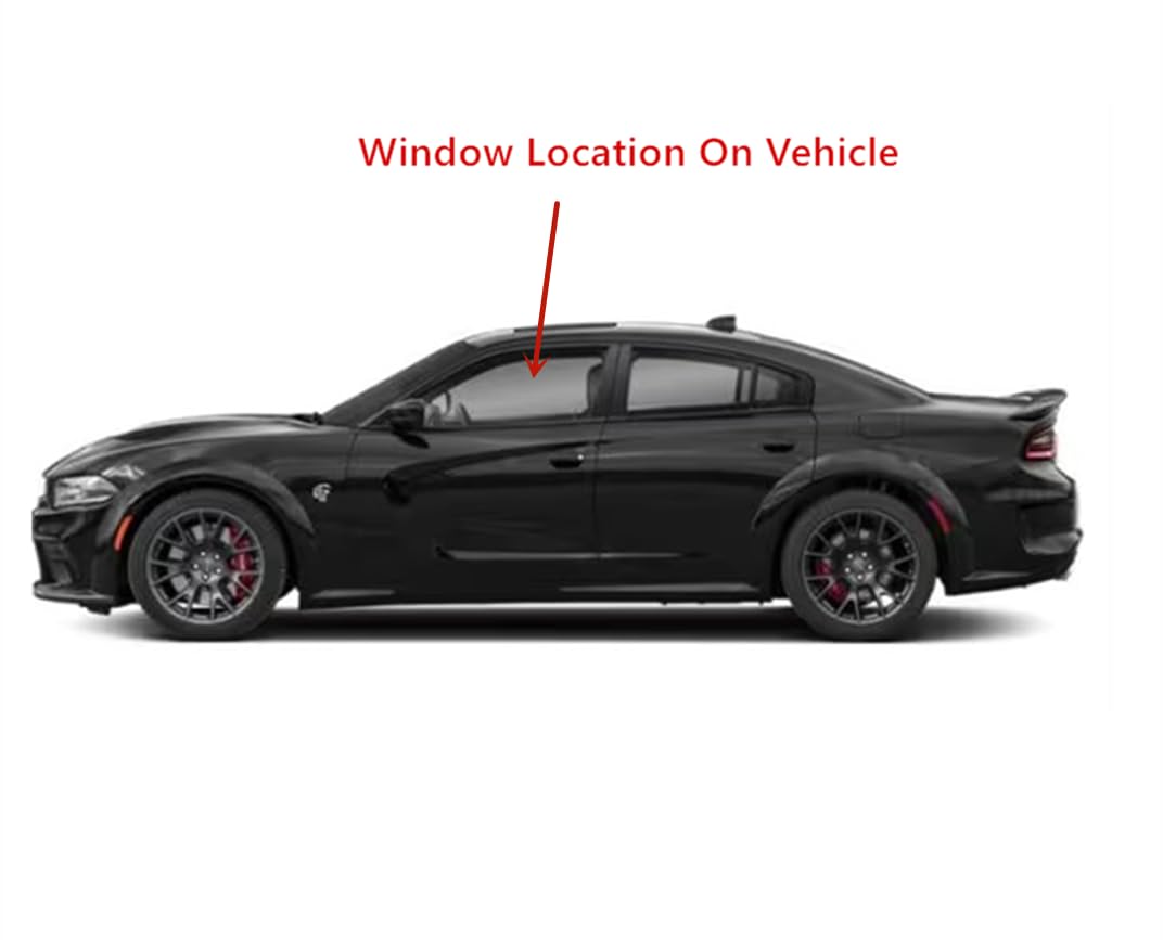 Factory Privacy Tinted Laminated Driver Left Side Front Door Window Door Glass Compatible with Dodge Charger 2011-2023 Models